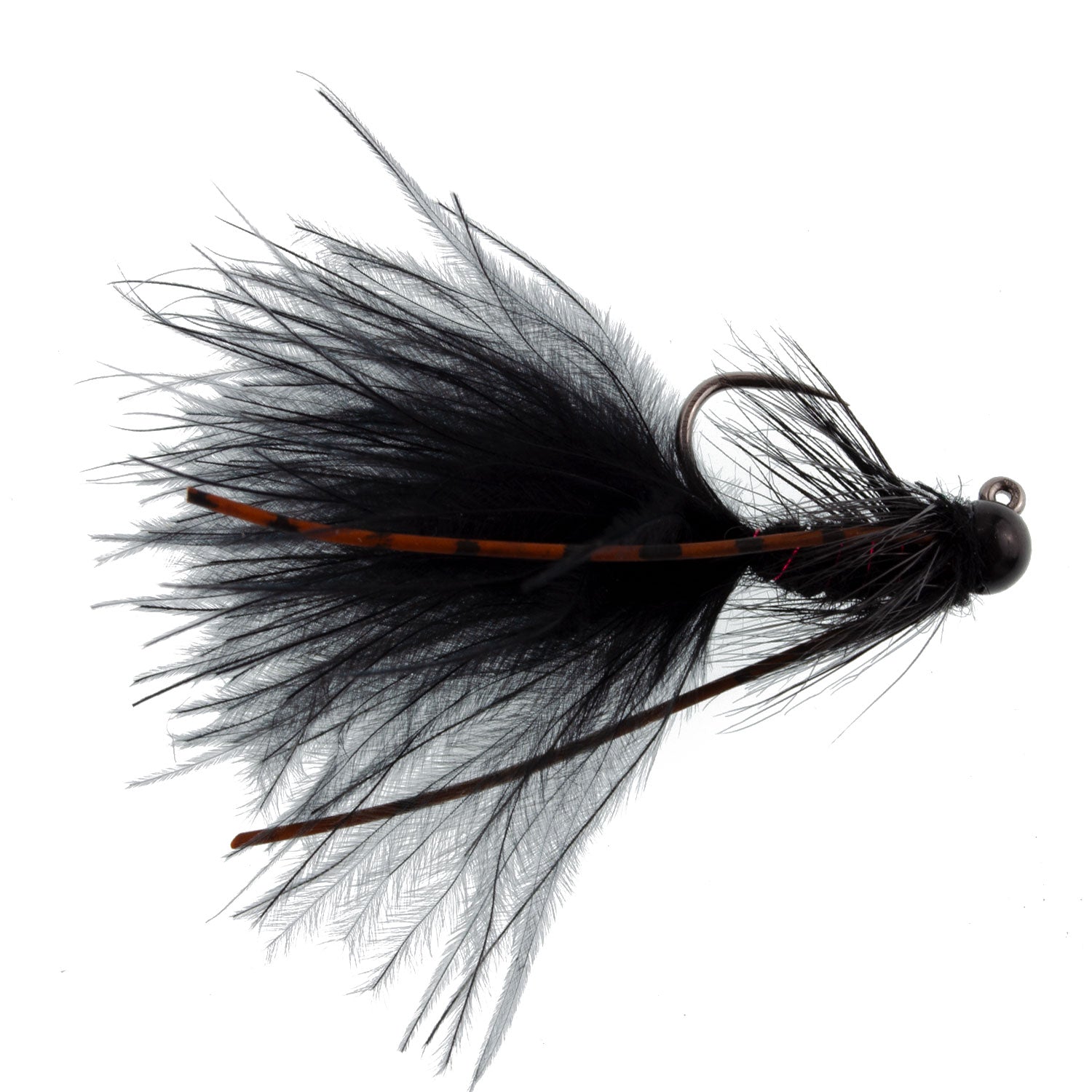 3-Pack Tactical Tungsten Bead Mini Bugger Flies - Size 12 for Euro Nymphing - Korvel