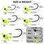 Reaction Tackle Tungsten Swimbait Jig Heads (5-Pack)
