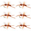 Mouches sèches Turcks Power Flying Ant Cinnamon Terrestrial Trout - Taille 12 (6 Mouches)