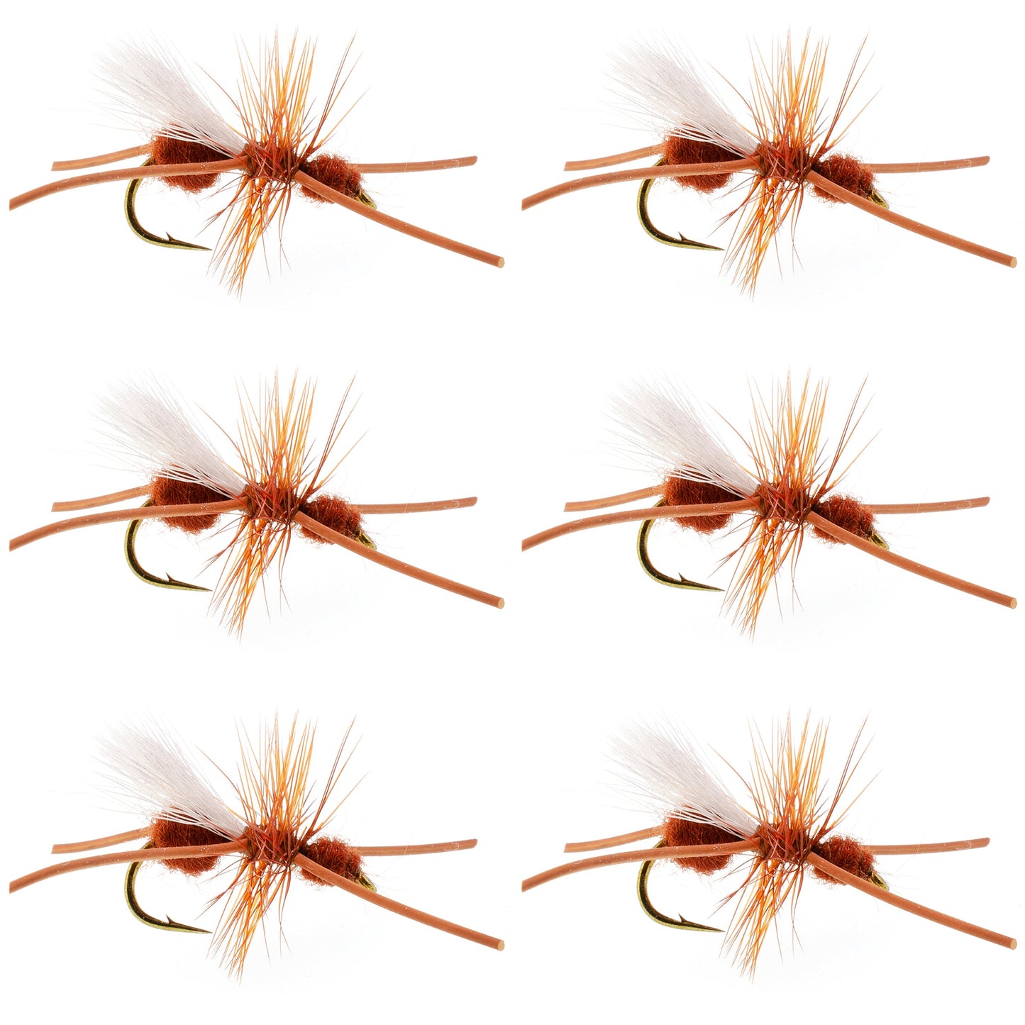 Mouches sèches Turcks Power Flying Ant Cinnamon Terrestrial Trout - Taille 12 (6 Mouches)