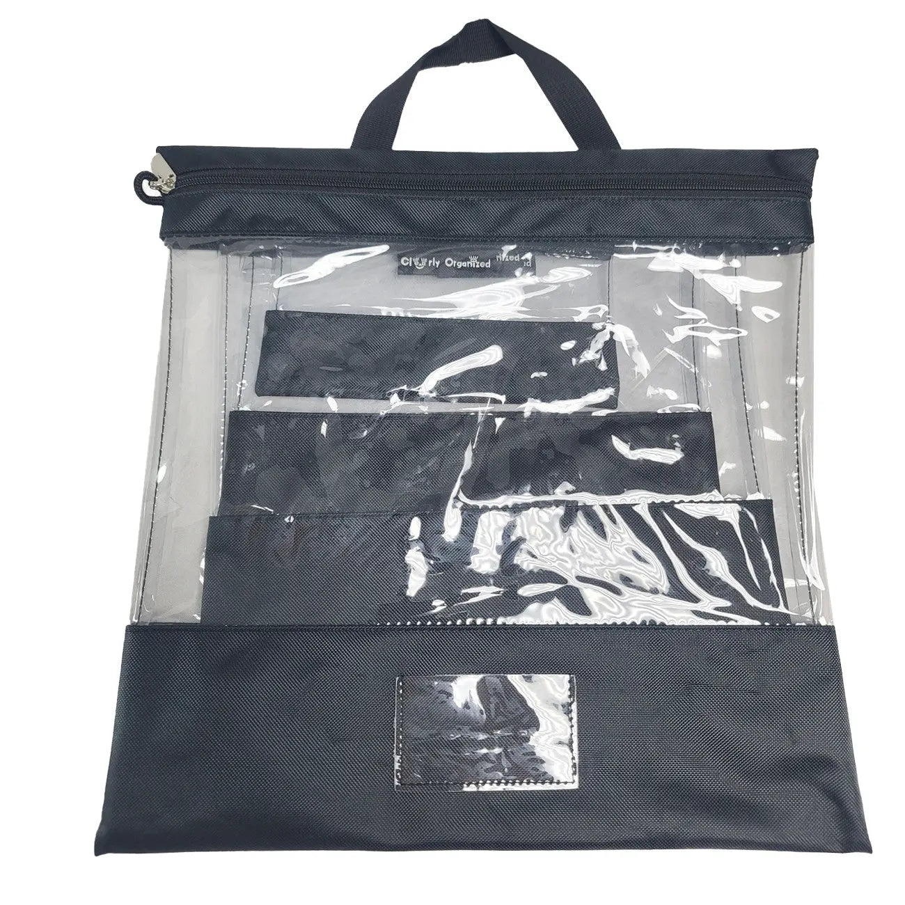 Ensemble de sacs de rangement transparent Tutto - Noir