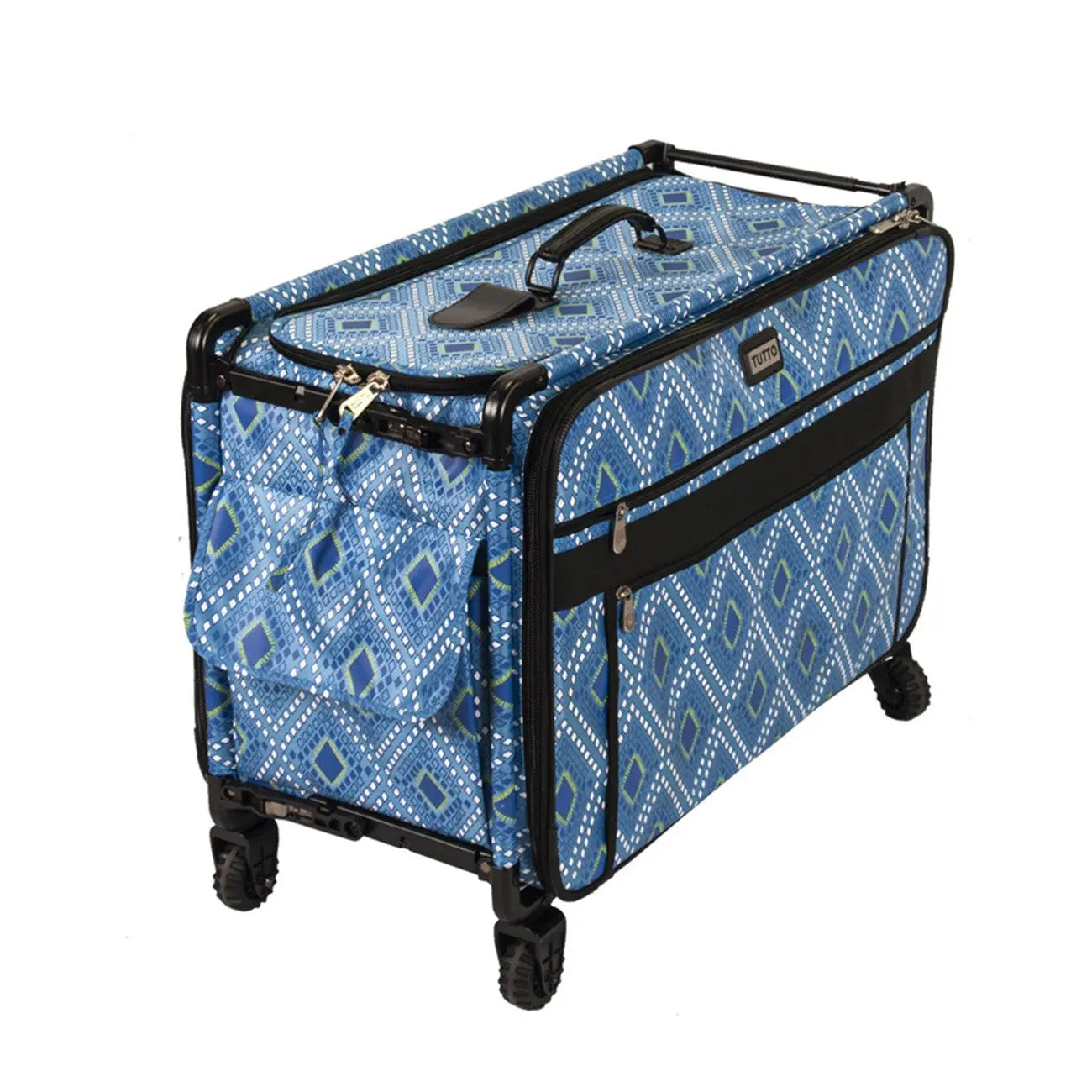 Funda para Máquina de Coser Tutto con Ruedas - Extra Grande Diamante Azul