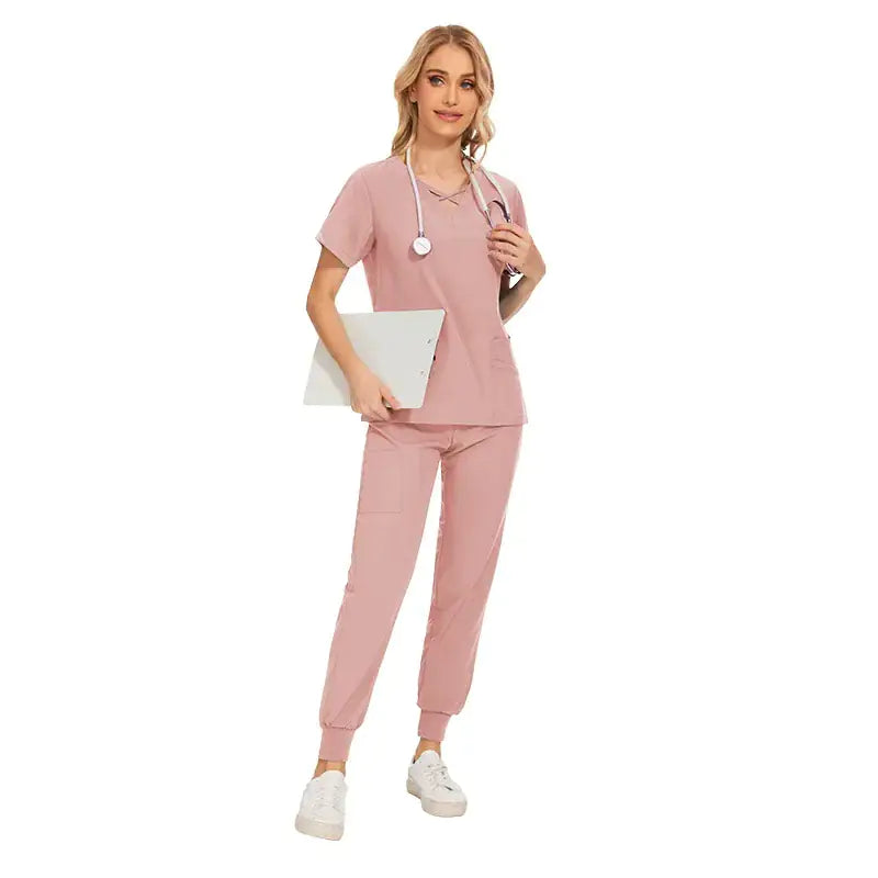 Slim Fit Women's Stretch Scrub Set for Medical Professionals