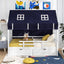 Cama Casa Gemela con Tienda y Cajones de Almacenamiento para Niños - Blanca