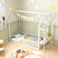 Cadre de Lit Montessori Twin House avec Rangement - Blanc