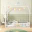 Cadre de Lit Montessori Twin House avec Rangement - Blanc