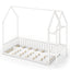 Cadre de Lit Montessori Twin House avec Rangement - Blanc