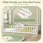 Cadre de Lit Montessori Twin House avec Rangement - Blanc