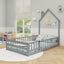 Cama Montessori de Tamaño Twin con Puerta Bloqueable - Gris