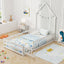 Cama Montessori de Tamaño Twin con Puerta Bloqueable - Blanca