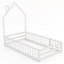 Cama Montessori de Tamaño Twin con Puerta Bloqueable - Blanca