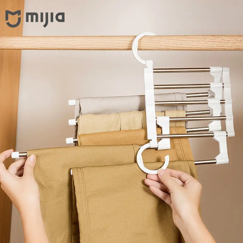 5-in-1 Pant Rack Shelves for Smart Closet Organization