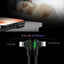 Type C Double elbow with light data cable for Samsung S8 Fabric Woven Charging Line for Huawei Mate 10 Data Cable - Korvel