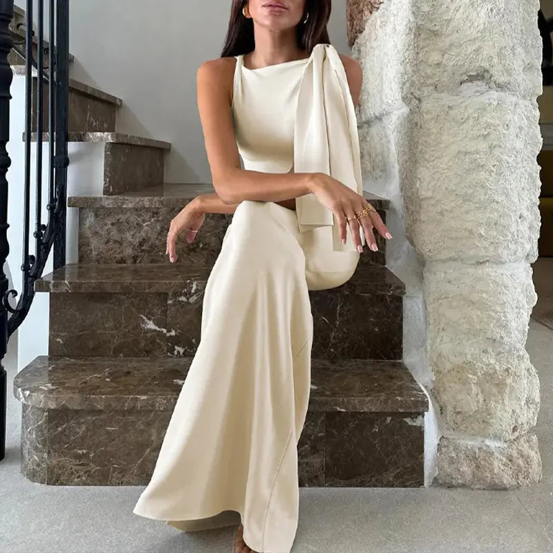 Elegant Summer Women’s Sleeveless Slim Party Dress