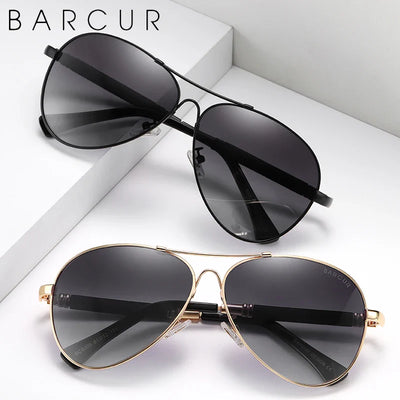 BARCUR Polarized Pilot Sunglasses for Men - Stylish UV400 Protection
