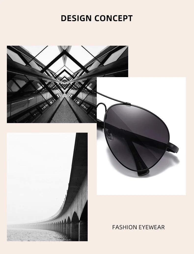 BARCUR Polarized Pilot Sunglasses for Men - Stylish UV400 Protection