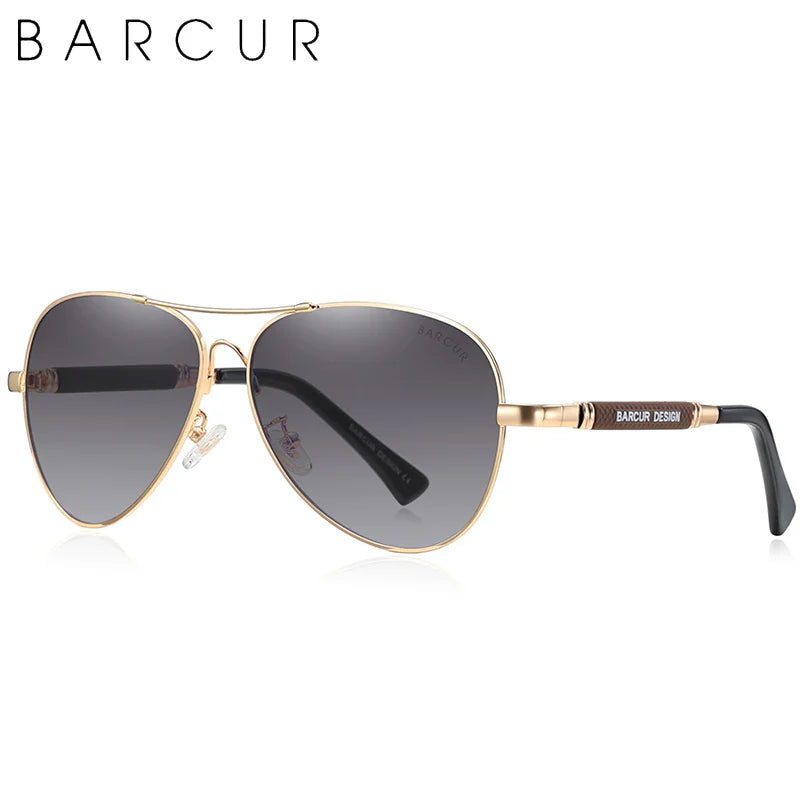 BARCUR Polarized Pilot Sunglasses for Men - Stylish UV400 Protection