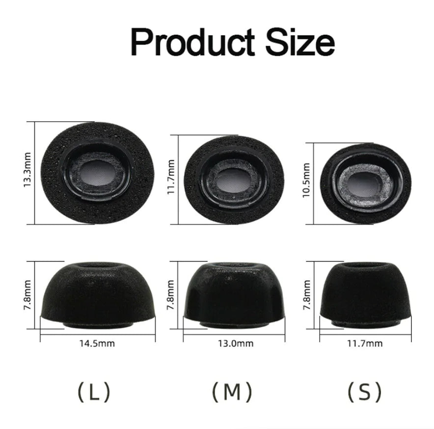 Embouts en mousse à mémoire de forme premium pour Apple AirPods Pro - 3 paires
