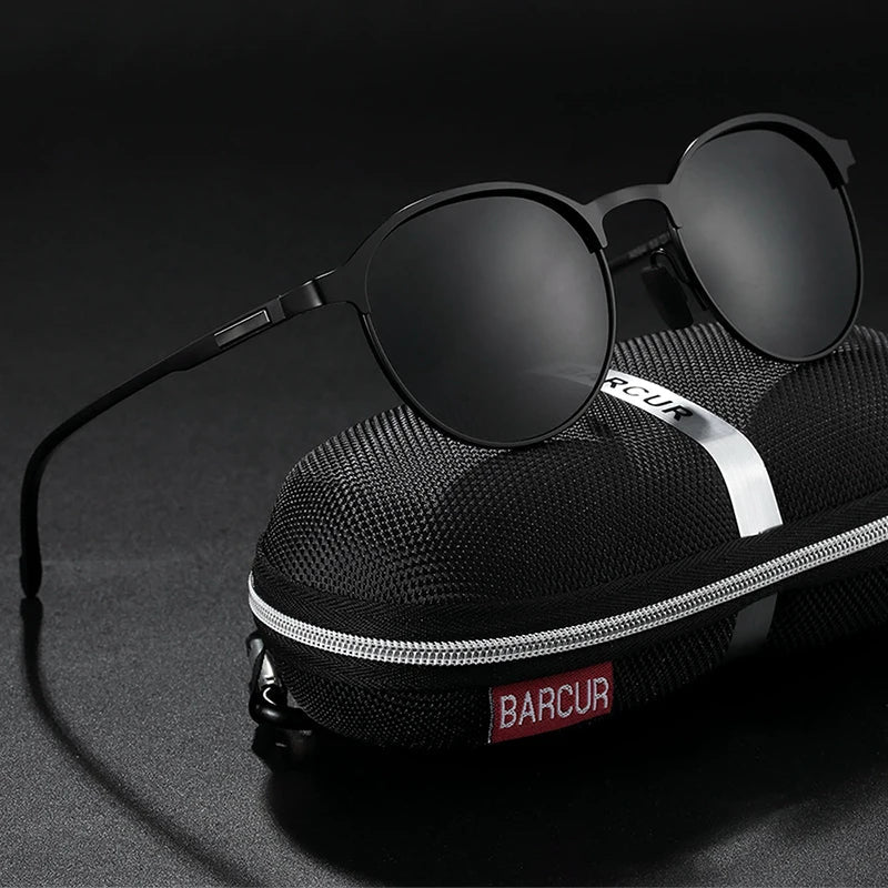 BARCUR Trendy Women's Polarized Round Frame Sunglasses