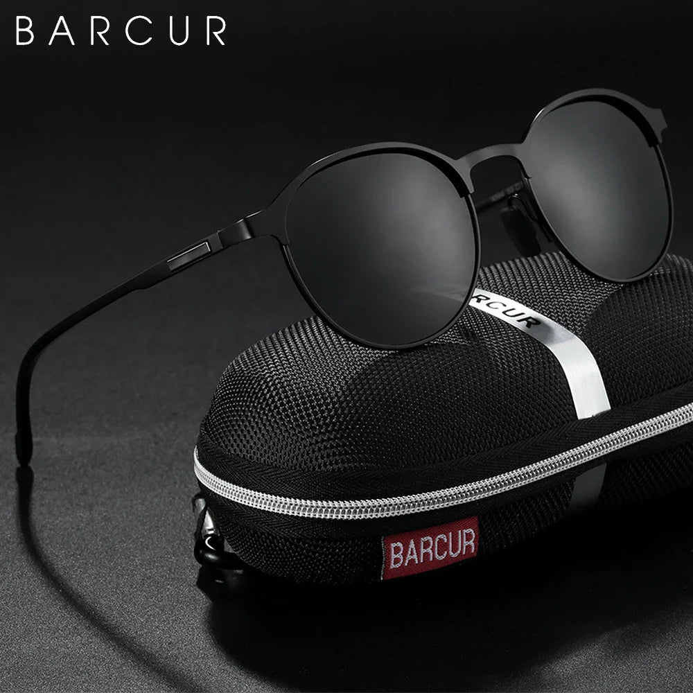 BARCUR Trendy Women's Polarized Round Frame Sunglasses