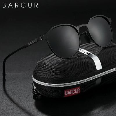 Lunettes de soleil rondes polarisées tendance pour femmes BARCUR