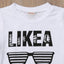 Ensemble de vêtements pour bébé Hip Hop avec imprimé lettres pour garçons