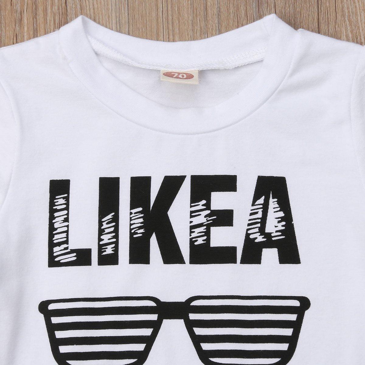 Ensemble de vêtements pour bébé Hip Hop avec imprimé lettres pour garçons