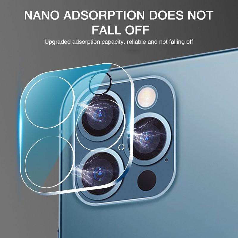 9D Tempered Glass Camera Lens Protector for iPhone
