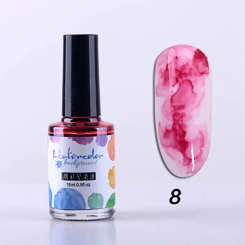 Encre à Ongles Aquarelle pour Designs Artistiques