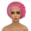 Elegant Floral Auto Gele Headwrap - 2024 African Turban