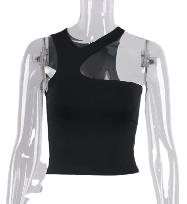 Halter Tight-Fitting Sleeveless Top