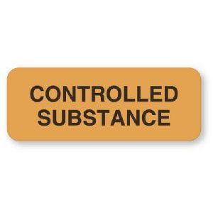 Étiquettes de substances contrôlées 322Ct - Étiquettes de pharmacie