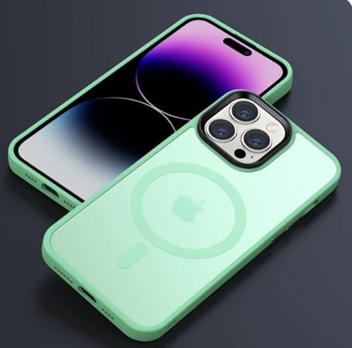 Funda de carga inalámbrica magnética de lujo para iPhone
