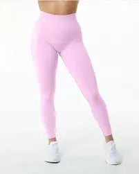 Leggings taille haute à fronces pour femmes