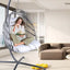 Silla Huevo Colgante Premium con Soporte para Uso Interior y Exterior
