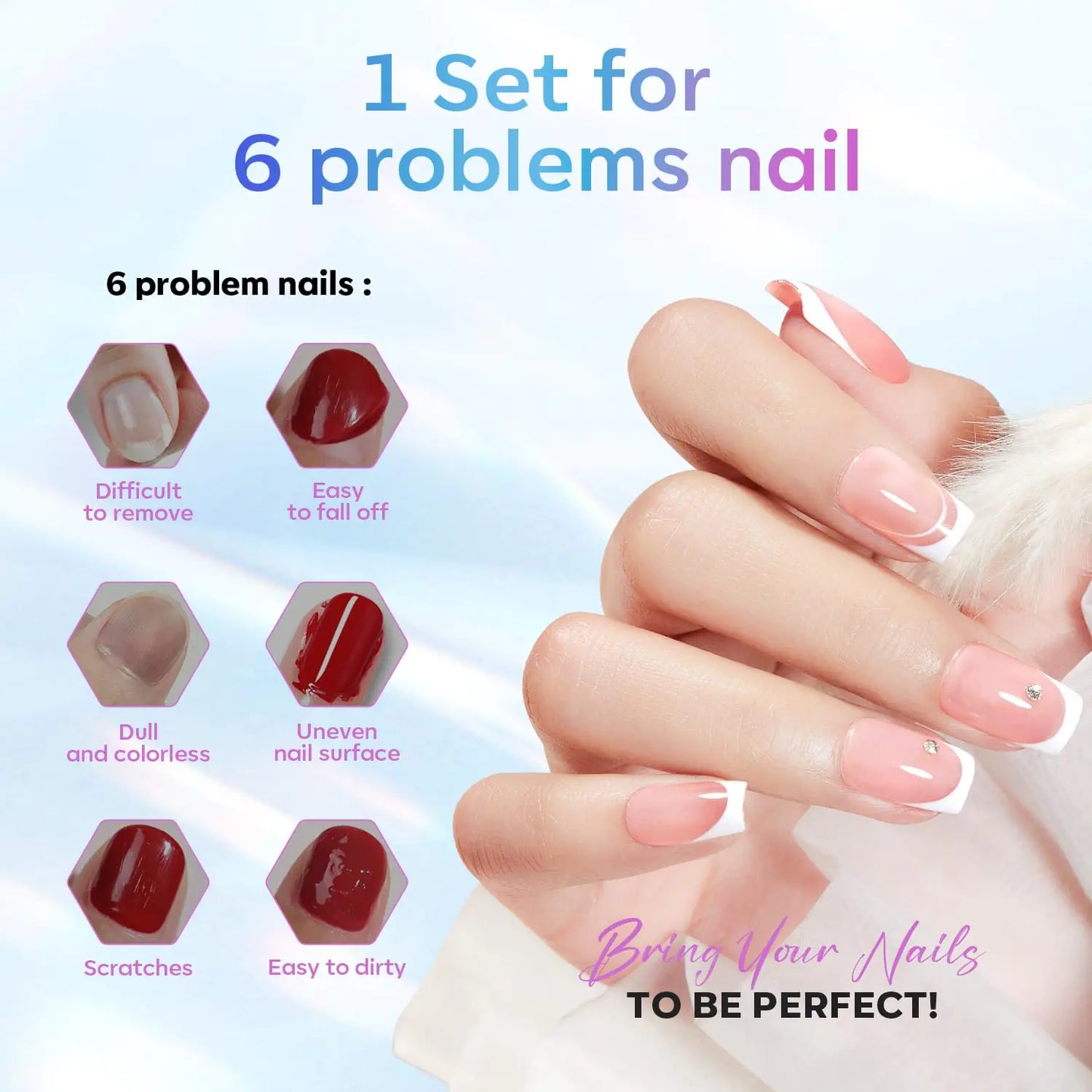 Modelones Gel Top Coat - 15 ml Premium Shine & Base Set