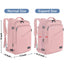 MATEIN Mochila de Viaje Rosa para Mujeres - Aprobada por Aerolíneas y Expandible