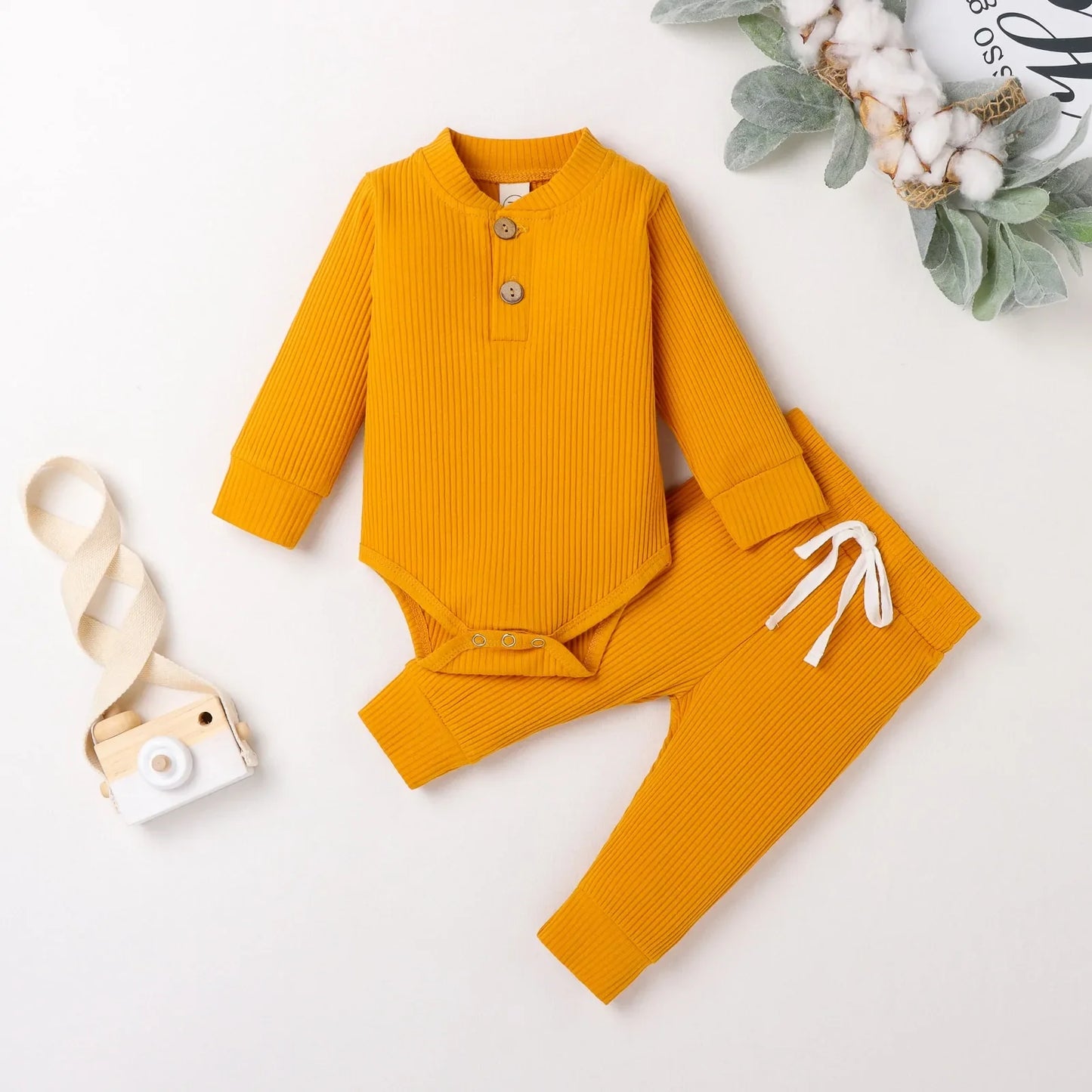Conjunto de Punto Acogedor para Bebé Otoño