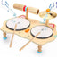 Ensemble de tambours en bois Montessori pour un jeu créatif