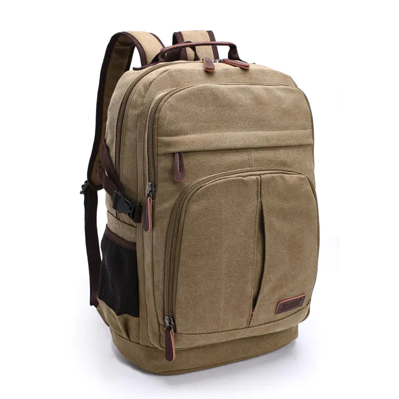Large Capacity Canvas Backpack for Everyday Use