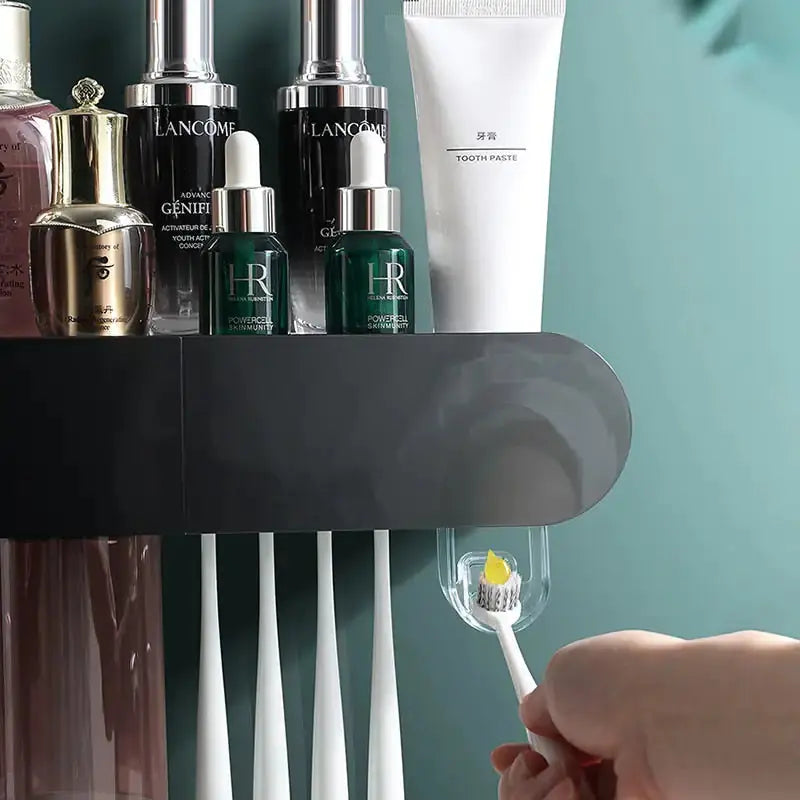 Magnetic Toothbrush Holder - Premium Bathroom Organizer