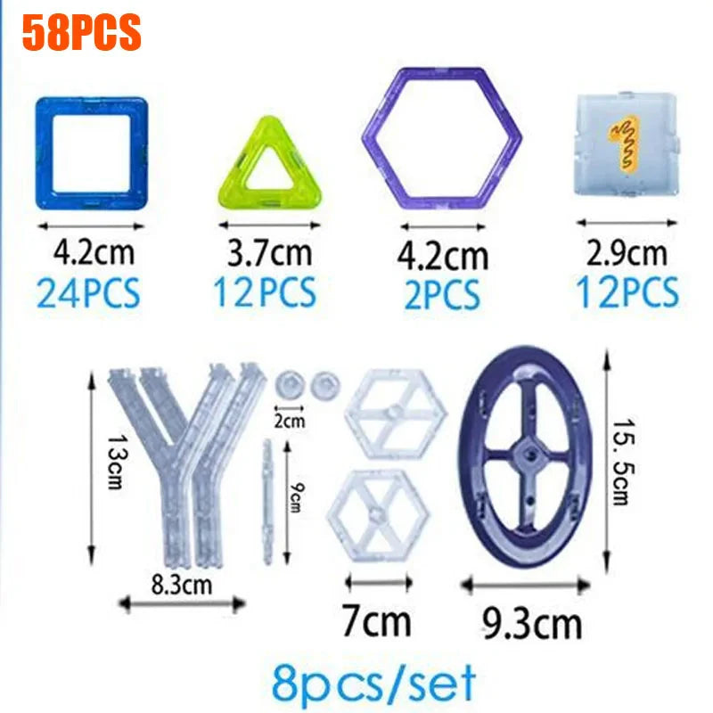 Ensemble de Mini Blocs Magnétiques
