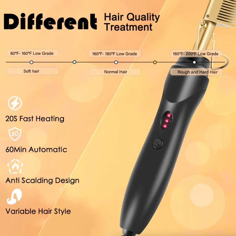 Pro Electric Beard Straightening Comb