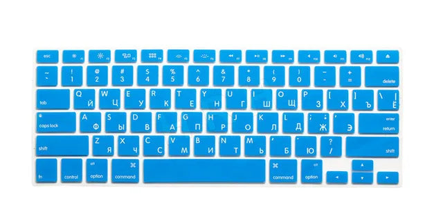 US Russian Keyboard Stickers Covers 2pcs Letters Film Protector for Macbook Air 13 Pro Retina 13 15 Laptop Skin for Mac book - Korvel