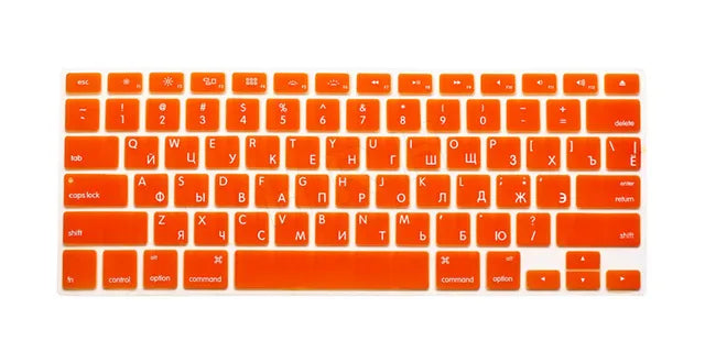 US Russian Keyboard Stickers Covers 2pcs Letters Film Protector for Macbook Air 13 Pro Retina 13 15 Laptop Skin for Mac book - Korvel