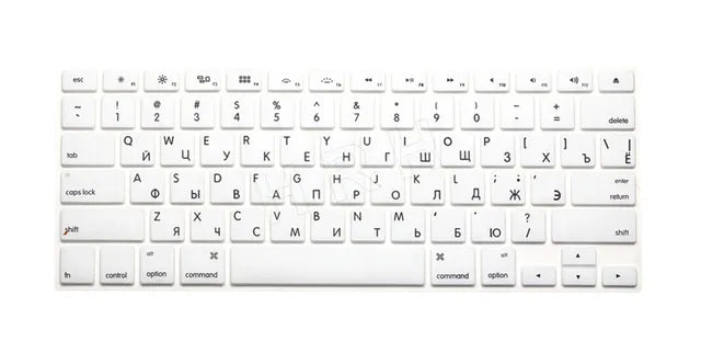US Russian Keyboard Stickers Covers 2pcs Letters Film Protector for Macbook Air 13 Pro Retina 13 15 Laptop Skin for Mac book - Korvel