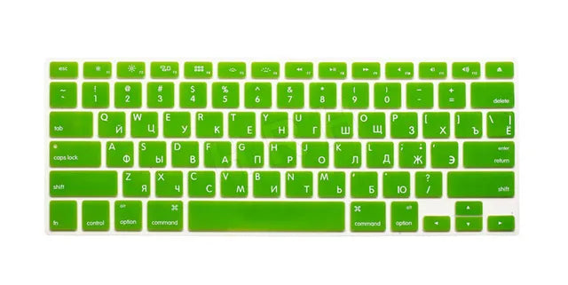 US Russian Keyboard Stickers Covers 2pcs Letters Film Protector for Macbook Air 13 Pro Retina 13 15 Laptop Skin for Mac book - Korvel