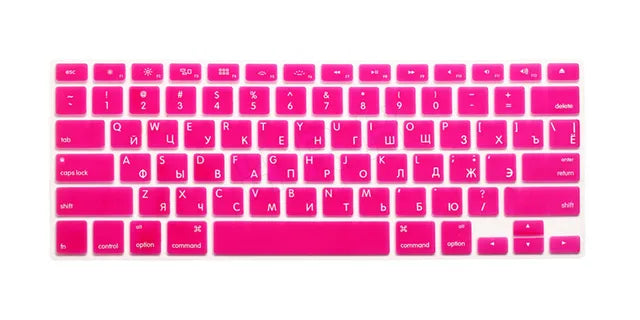 US Russian Keyboard Stickers Covers 2pcs Letters Film Protector for Macbook Air 13 Pro Retina 13 15 Laptop Skin for Mac book - Korvel