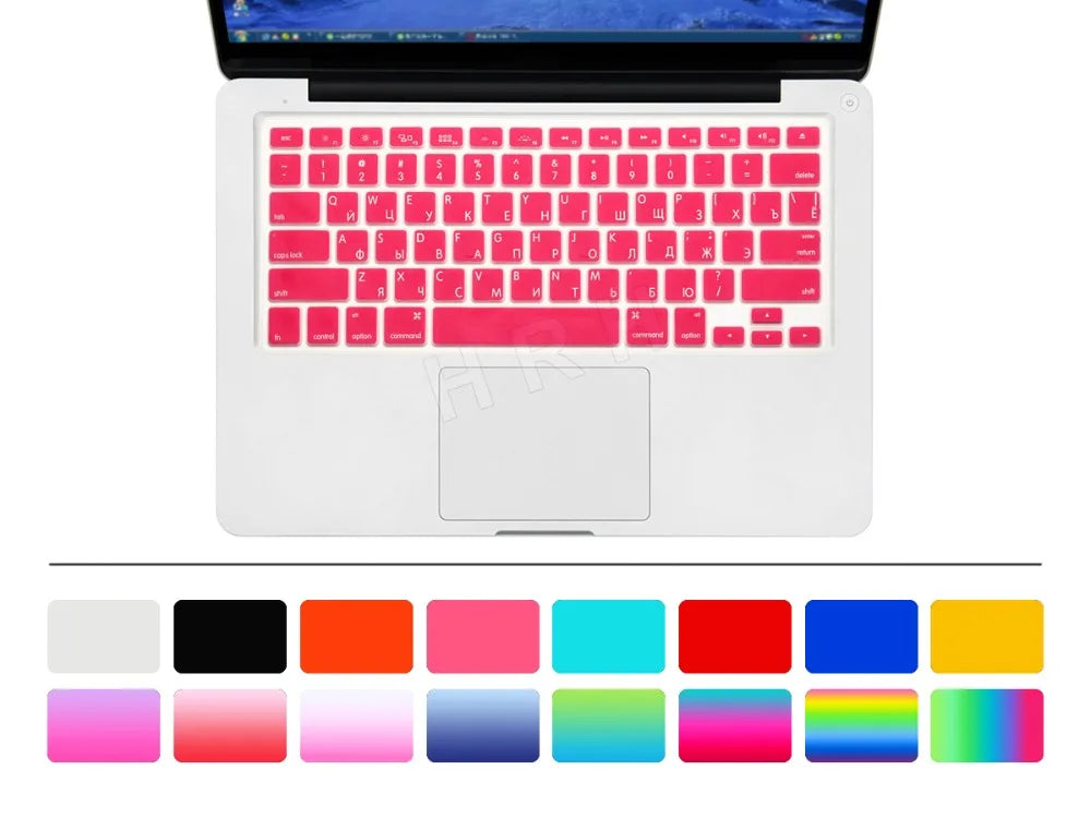 US Russian Keyboard Stickers Covers 2pcs Letters Film Protector for Macbook Air 13 Pro Retina 13 15 Laptop Skin for Mac book - Korvel
