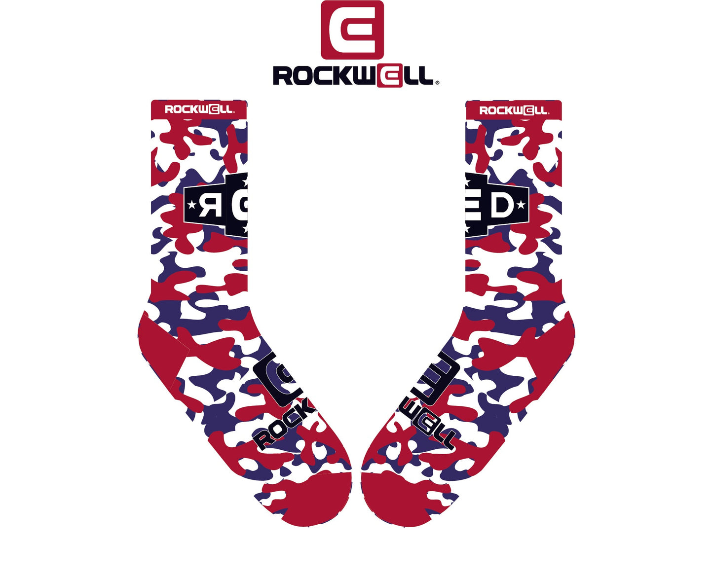 R.E.D Camo USA Crew Socks - Patriotic Comfort - Korvel